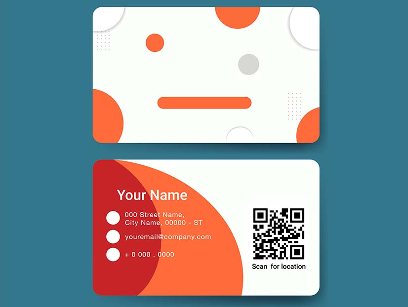 Business card template vector design